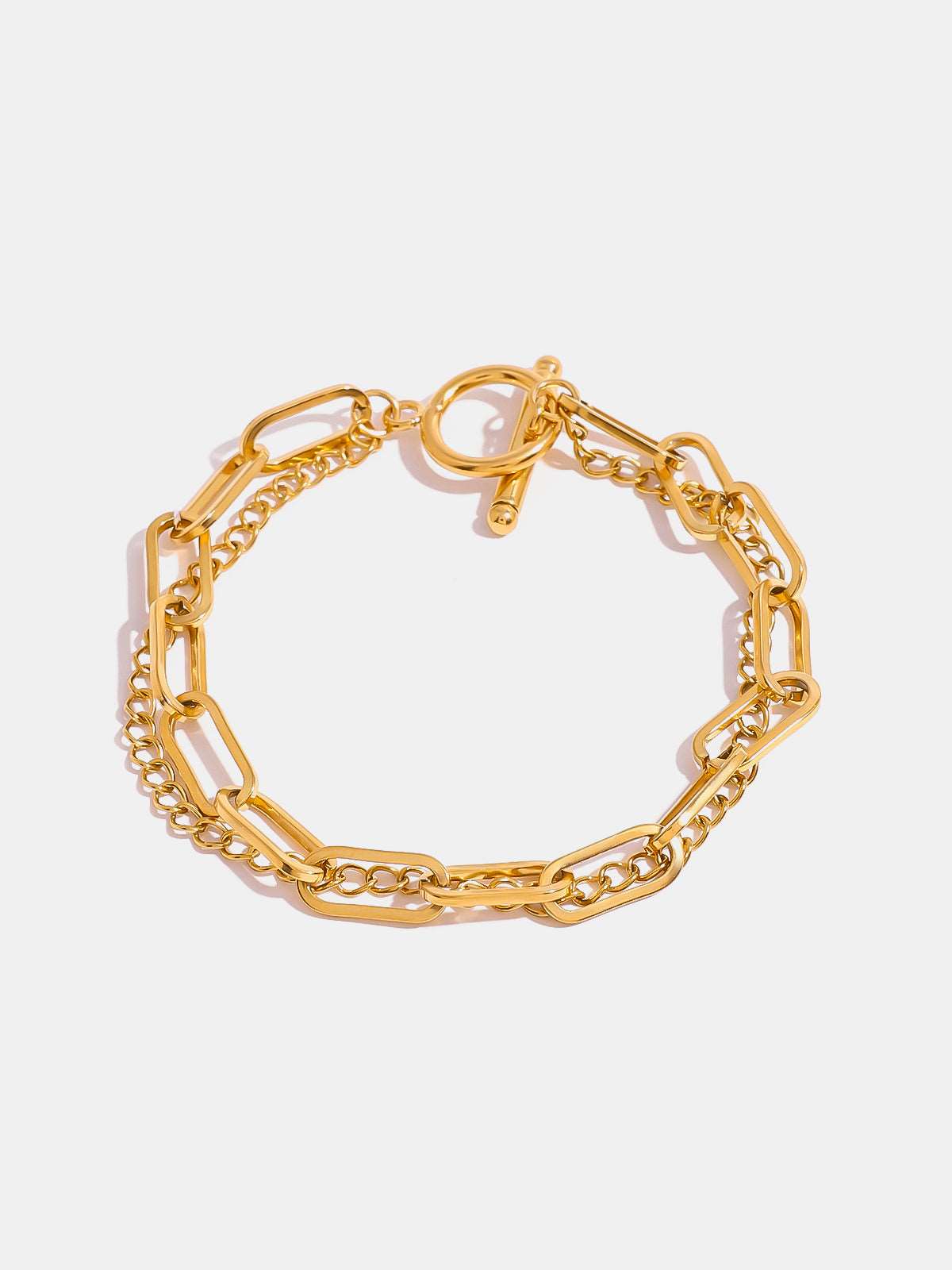 18K Gold-Plated Stainless Steel Chain Bracelet