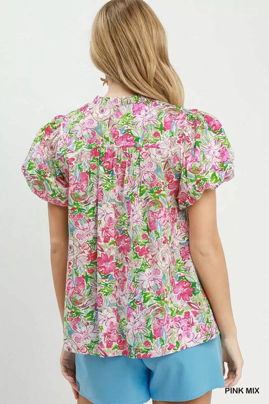Floral Puff Sleeve Blouse 8e45b83f-2073-402b-928d-de65a995693b-Max-Origin