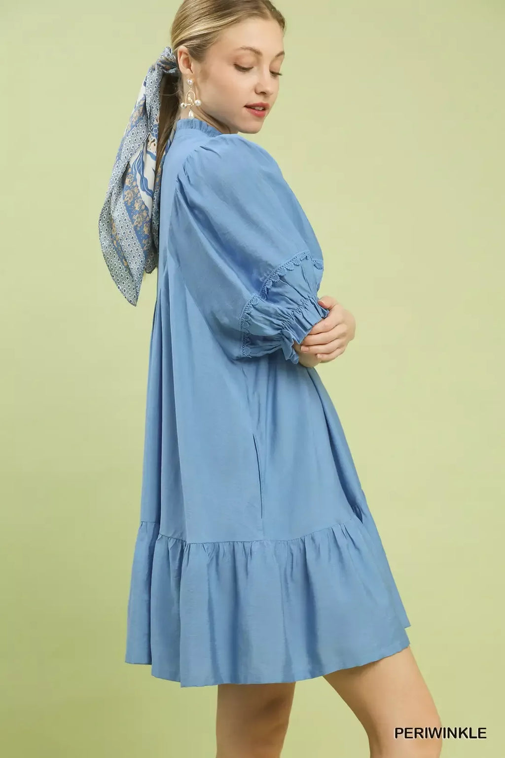 Umgee Smocked Bib Ruffle Hem Babydoll Dress 8e71ab2f-f6dd-4549-ae85-0de74ca9df36-Max-Origin