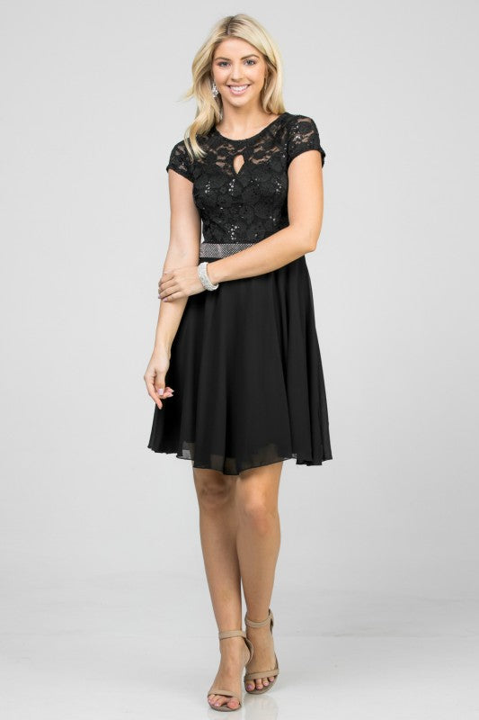 Women’s Lace Fit and Flare Dress – Short Sleeve Cocktail Party Dress 8e768ad7-ea42-40ec-9898-e3ef5ceeb106_8fba2170-5828-4bb1-aa28-c6a1e4222ed5