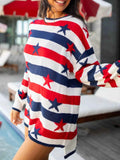 Stars and Stripes Long Sleeve Sweater Blue 8e89b8d6-d455-4bed-af5a-5e7c65b5f83f-Max-Origin