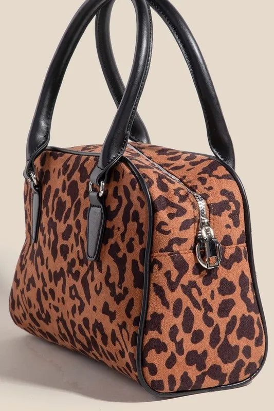 Fame Faux Leather Handle Boxy Handbag 8e917cb4-7571-4164-9a92-1bb789e716c8-Max