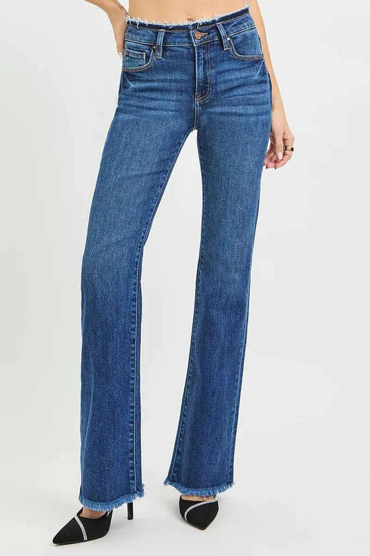 RISEN Full Size Mid Rise Bootcut Frayed Waistband Hem Detail Jeans Plus Size 8e9b27202ce54cc4b8a24ea9bad1a722-Max-Origin