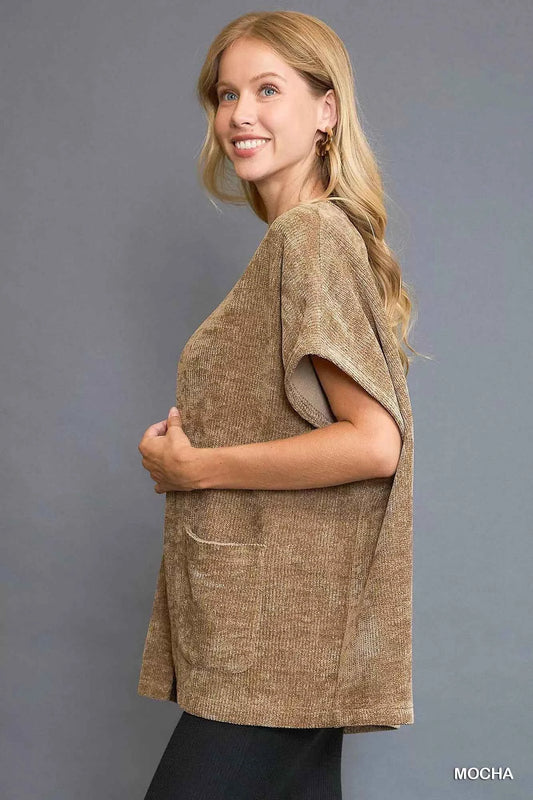 Umgee Open Front Knit Cardigan with Front Pockets 8eba3067-8584-4d47-8c19-418eb3fbd736-Max-Origin