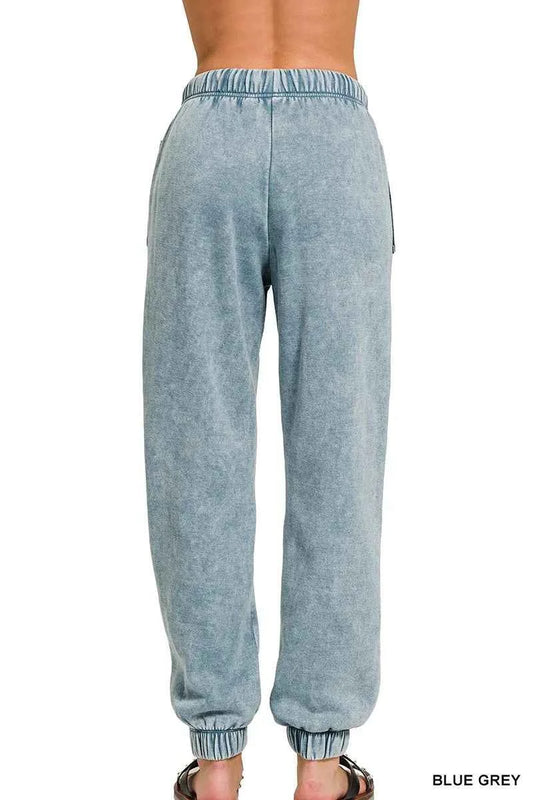 Acid Wash Fleece Sweatpants with Pockets 8eff9400d65d44db8879064568e263ca-Max-Origin