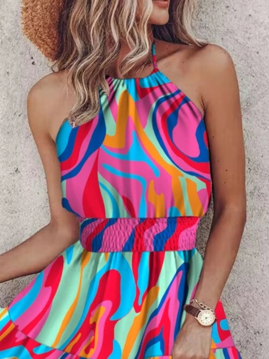 Paisley Print Halter Neck Mini Dress 8f0b31e7-7aba-4f87-a833-fe8bfb5e49b1-Max-Origin