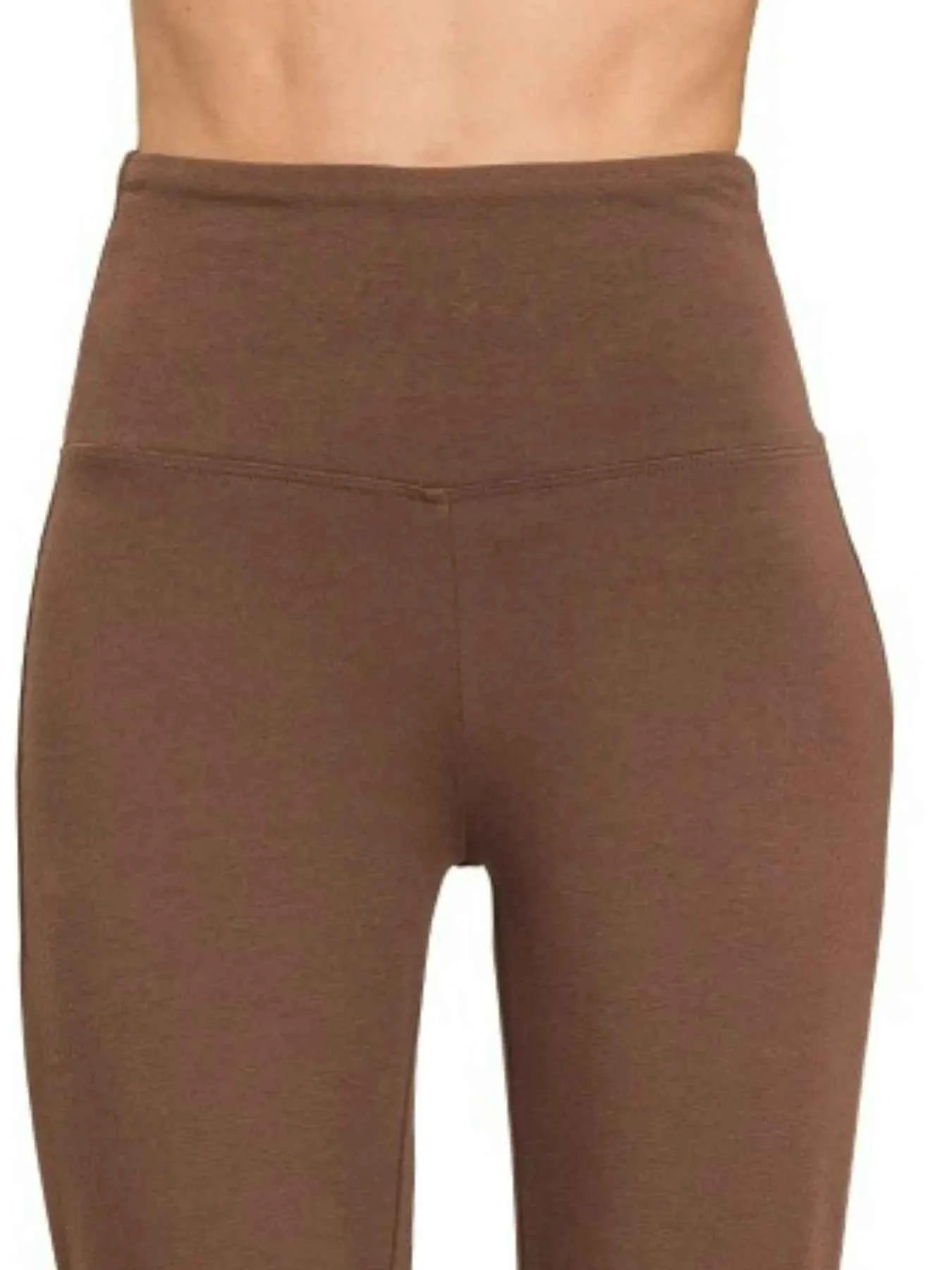 Zenana Wide Waistband Yoga Flare Pants 8f2fa9fb-8c4d-4365-8f64-417789ee0ea7-Max-Origin