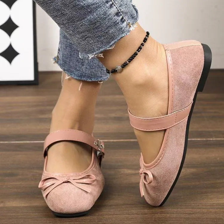Bow Detail Mary Jane Loafers Pink 8f31c279-bc3d-4695-b186-7ebac3989116-Max-Origin