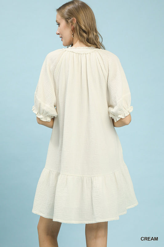 Cotton Gauze Mini Dress 8f4c8baf-9cce-4635-883f-00292082f086-Max
