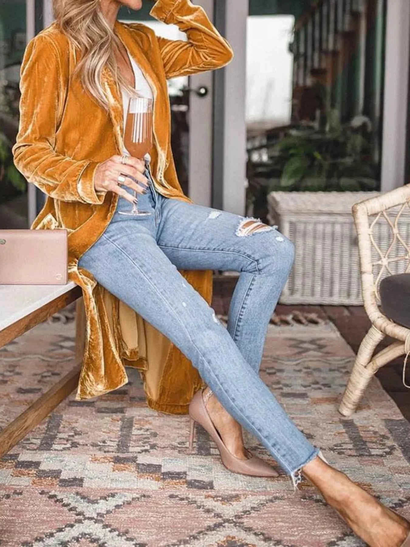 Open Front Long Sleeve Longline Cardigan 8f50744fd7bd40979ab8a034a8698c29-Max-Origin