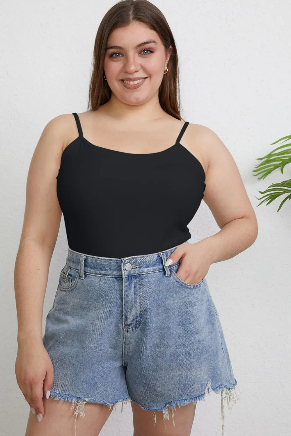 Basic Bae Full Size Round Neck Slim Cami 8f792aac-54ee-49a0-9c4c-39d5f56b4589-Max