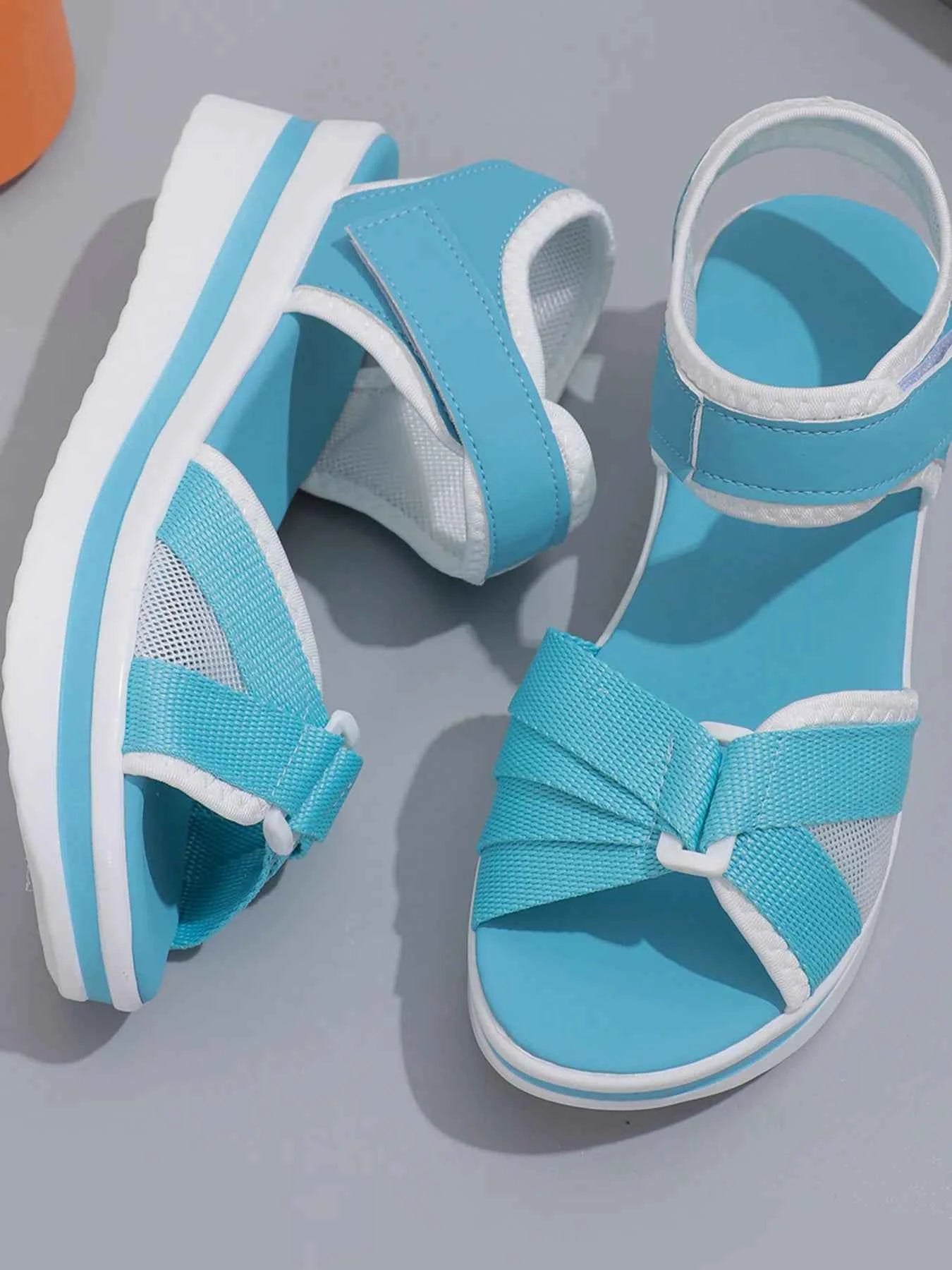 Platform Wedge Sandals with Ankle Strap Sky Blue 8f8814de88c94f27a726f18fb6c1479a-Max-Origin