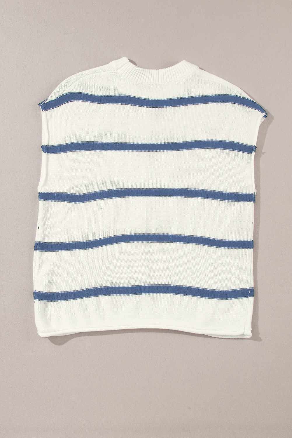 Blue Striped Batwing Sleeve Sweater Tee 8f908d780e3ac485