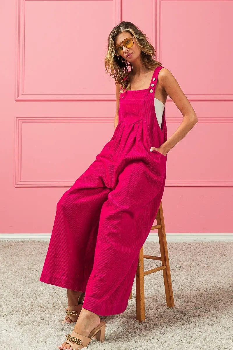 BiBi Vintage Washed Corduroy Wide Leg Overalls 8fa068b125c54d19a12e62c8046b4e2d-Max-Origin