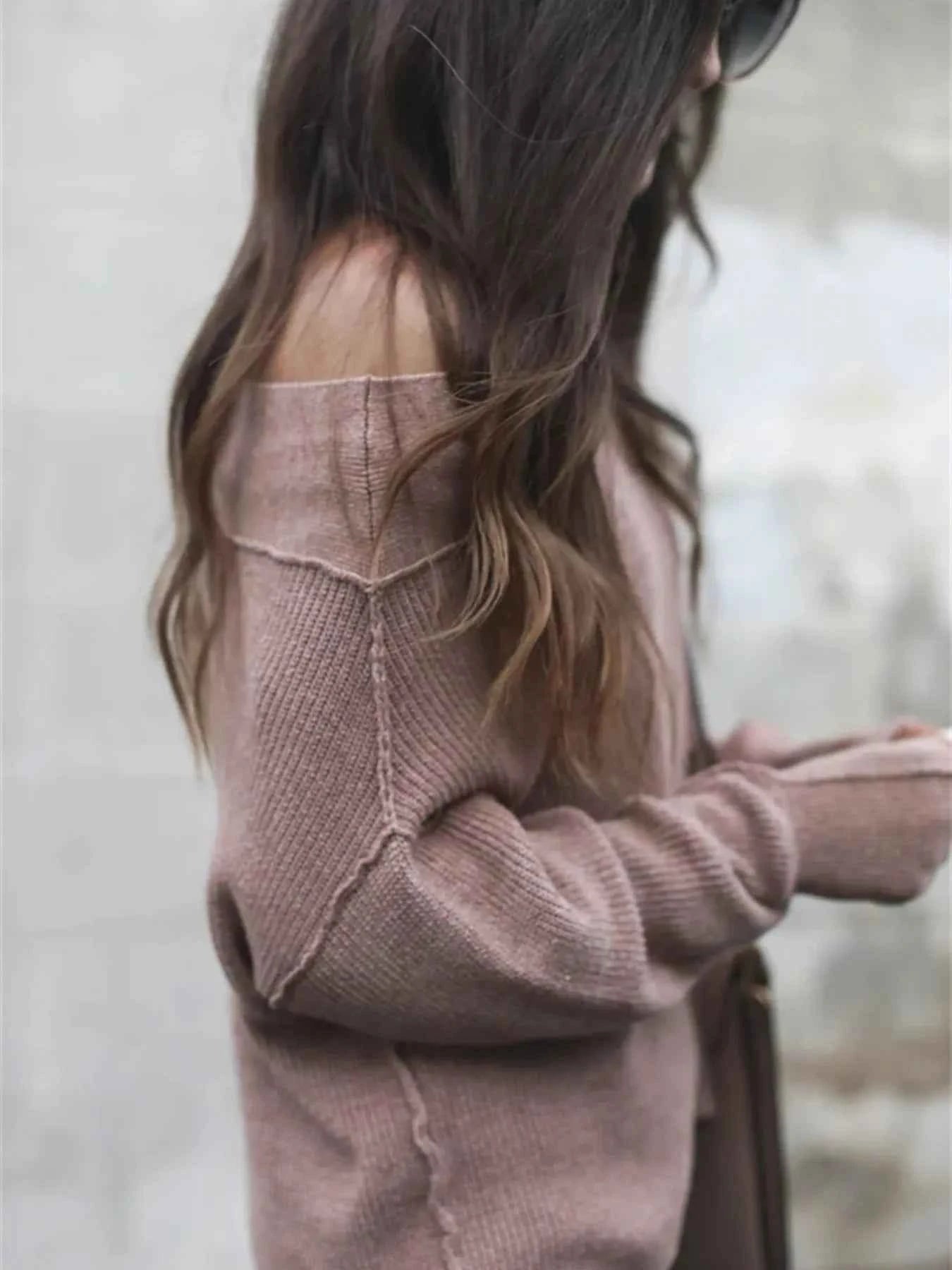 Ribbed Relaxed Fit Long Sleeve Sweater 8fa150c1c40640f898275a3bac2ae6d8-Max-Origin