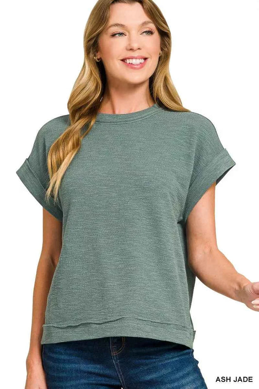 Cotton Slub Short Sleeve Tee and Pants Set 8fb0204188a54a90a5641d82c911a3ce-Max-Origin