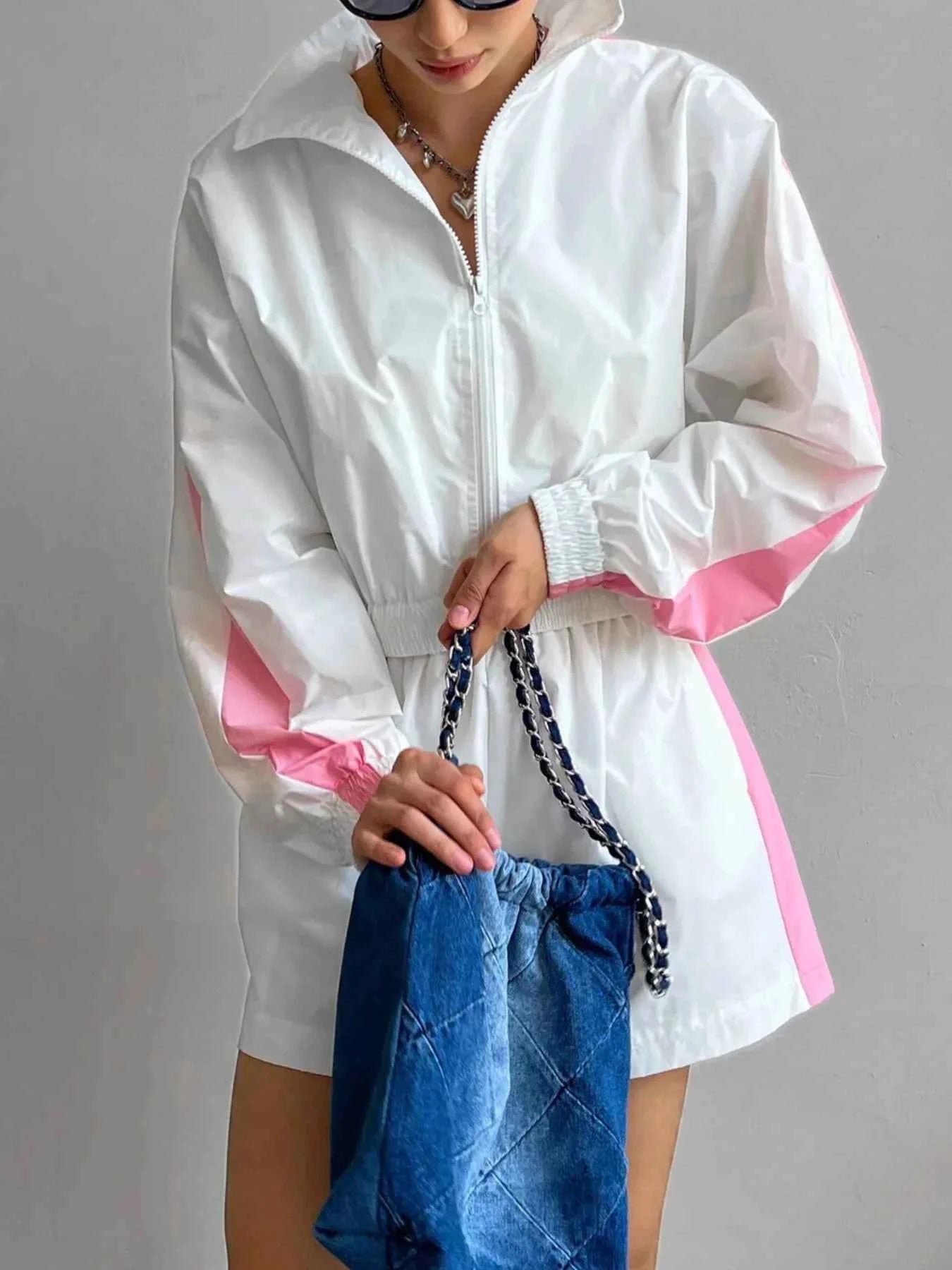 Zip Up Long Sleeve Jacket and Shorts Set 8fb0f116-6cbd-472c-a413-8a8e53e954e8-Max-Origin