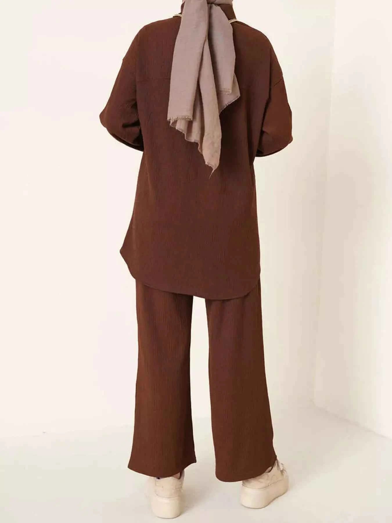 Button Up Long Sleeve Shirt and Pants Set 8fb4d4ff4c434ec392068531ea34650e-Max-Origin