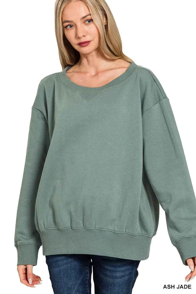 Zenana Fleece Boat Neck Sweatshirt ASH JADE 8fb64ef38bc84167adc7967595ef1e0e-Max-Origin