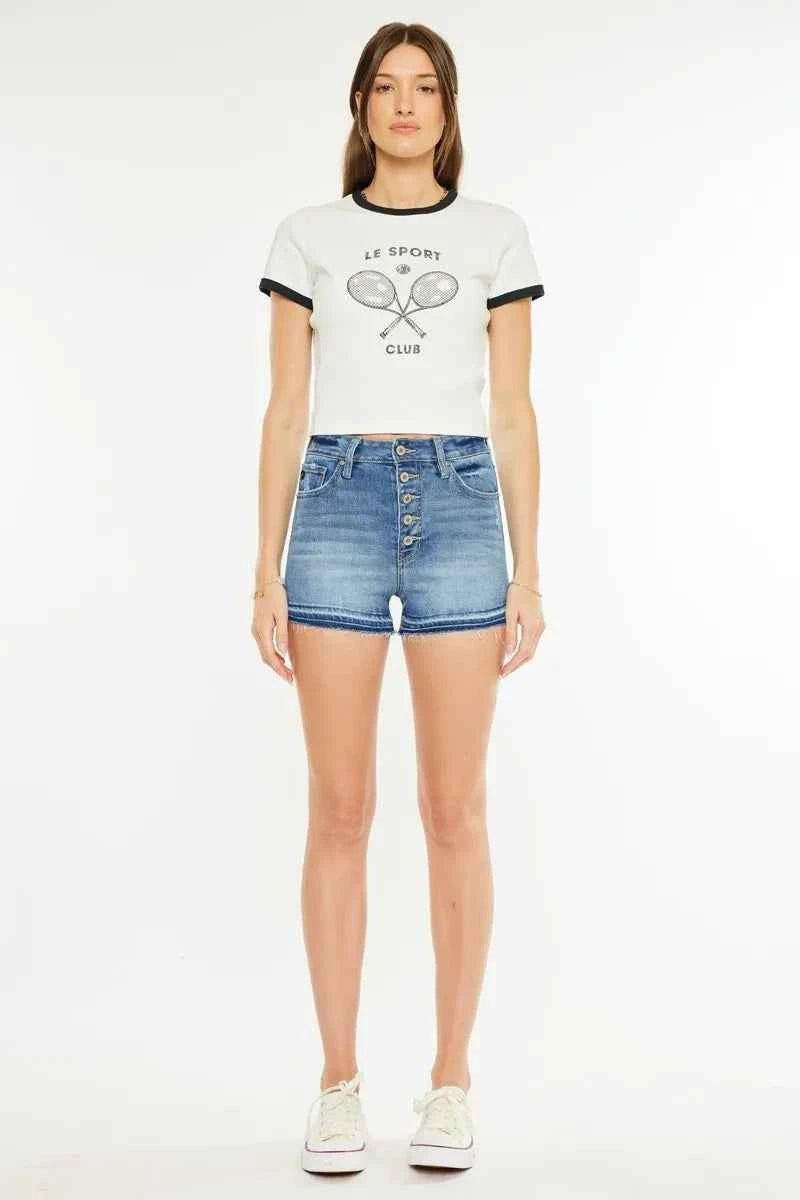 Kancan High Rise Release Hem Denim Shorts 8fcc3ebe027c483ca69b9dc6637325fe-Max-Origin