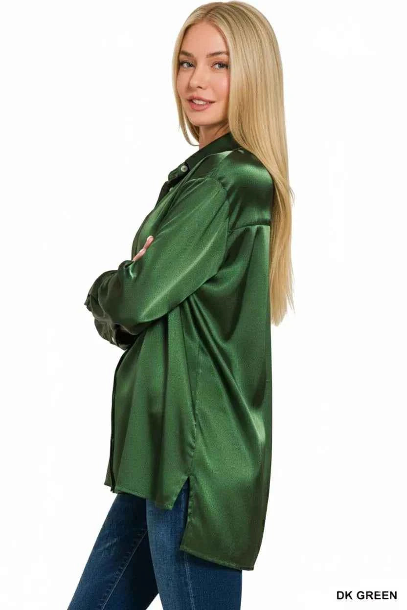 Zenana Satin Button Down Long Sleeve Shirt 8fdfef68-4e8d-4892-a393-615ad7b40243-Max-Origin