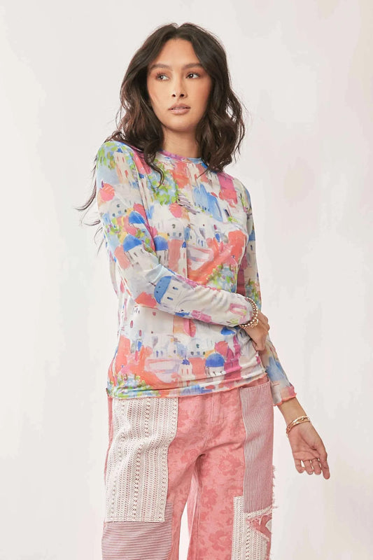 Davi & Dani Multi Printed Mesh Round Neck Long Sleeve Top 8fe147c386f94d8b84d007c77dbd475f-Max-Origin