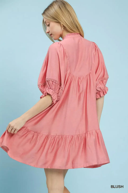 Smocked Bib Ruffle Hem Babydoll Dress 900dcbc4-3990-4094-a159-edbf1a7335a9-Max-Origin