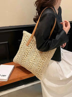 Woven Straw Summer Shoulder Bag with Leather Handles 900f7e9621a04d3daa20ef0c114d7672-Max-Origin