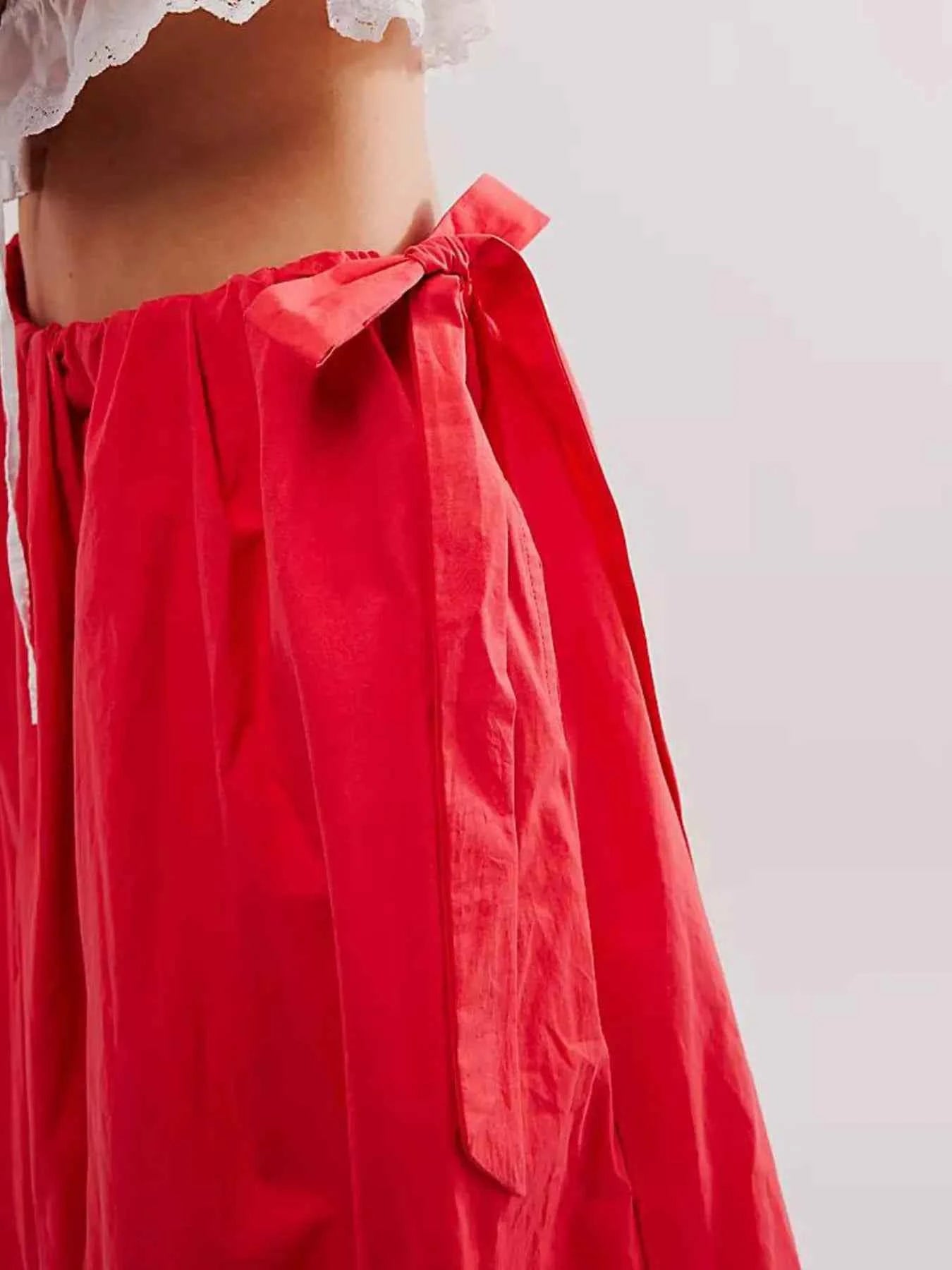 Side Bow Maxi Skirt with Pockets 901ef9bd6425441d8bddcad46db1ea54-Max-Origin