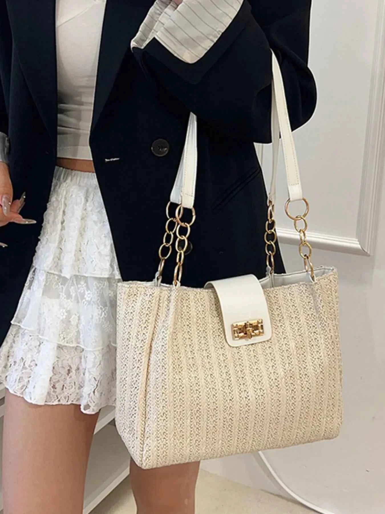 Woven Straw Shoulder Bag 9027330a-5806-411b-bea3-19258a772906-Max-Origin