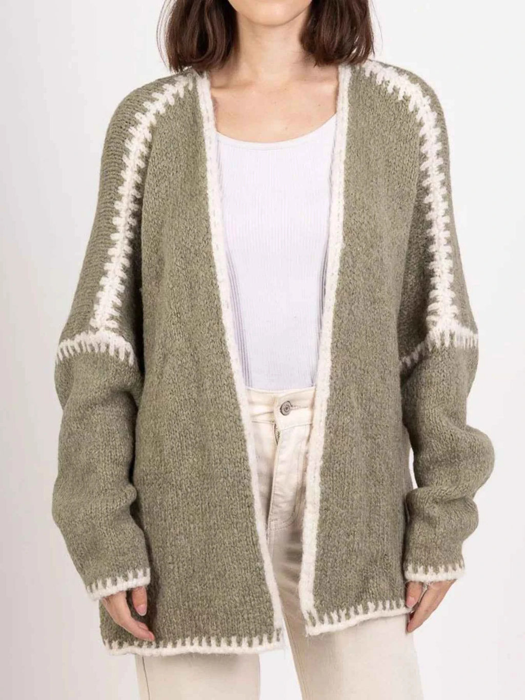 Contrast Trim Open Front Cardigan 9045da28d022470f8aecb189911f6a65-Max-Origin