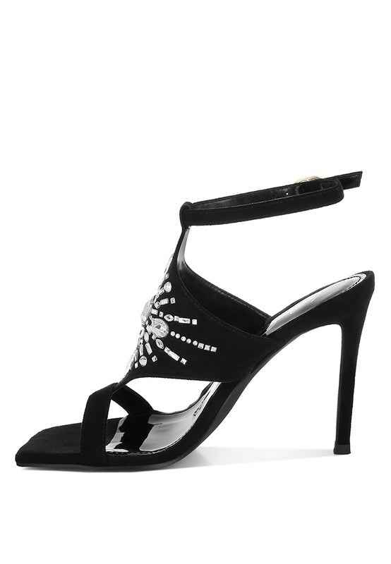 Warda Jeweled Shiny Stiletto Heels 90461d4e-de72-42a2-8400-d6dde5ee7f8c
