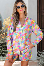 Valentine Heart Candy Shirt and Shorts Pajama Set 9060db2b-c643-4896-bbc8-0077a1740f19