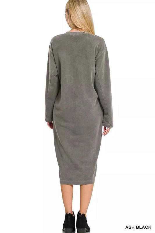Soft Fleece Pigment Dye Sweatshirts Dress 906d572836994149a53afcf485b26601-Max-Origin