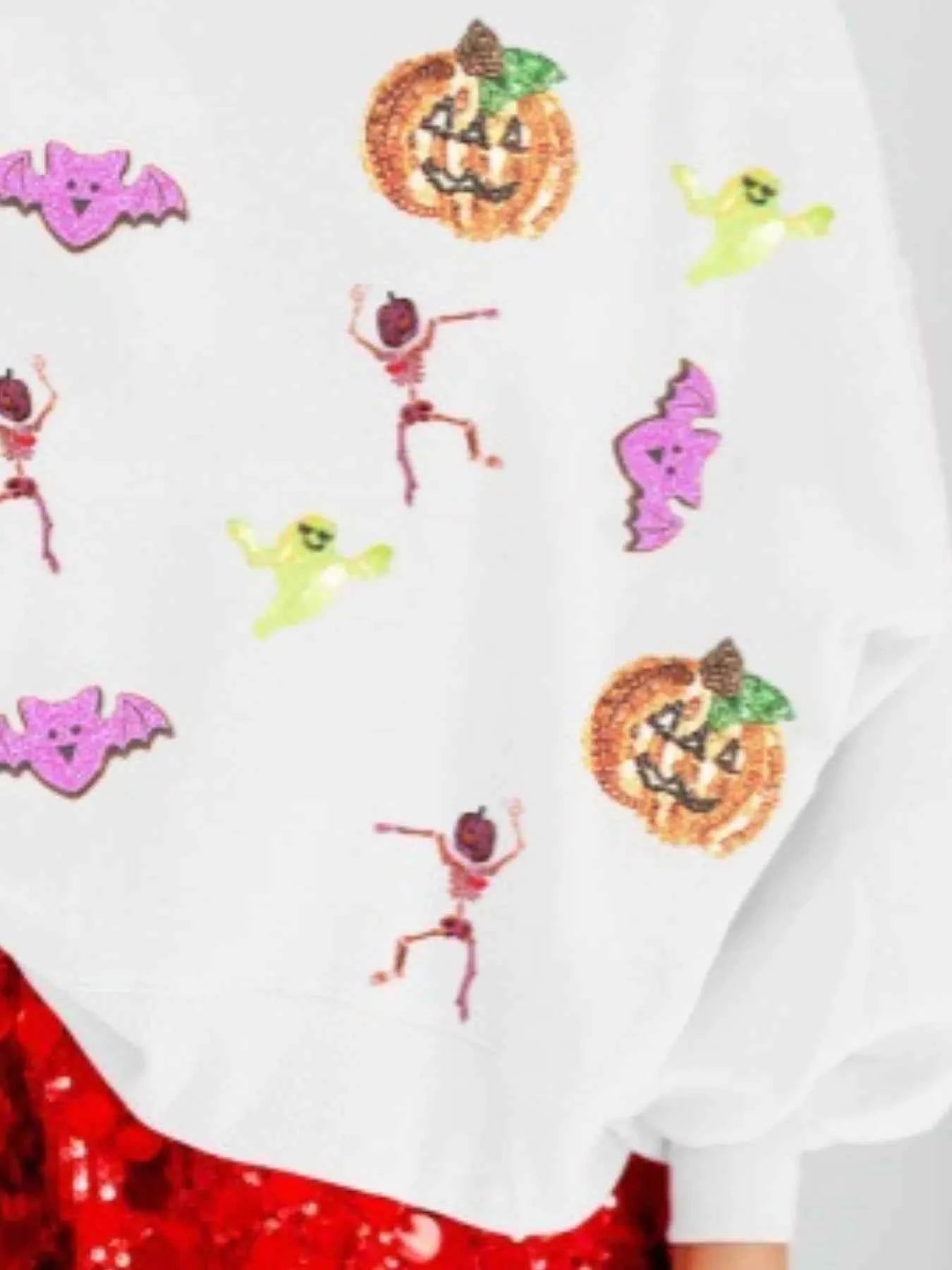 Halloween Sequin Round Neck Long Sleeve Sweatshirt 907a903f-134e-4ee1-a8e5-e251e8f3156b-Max-Origin