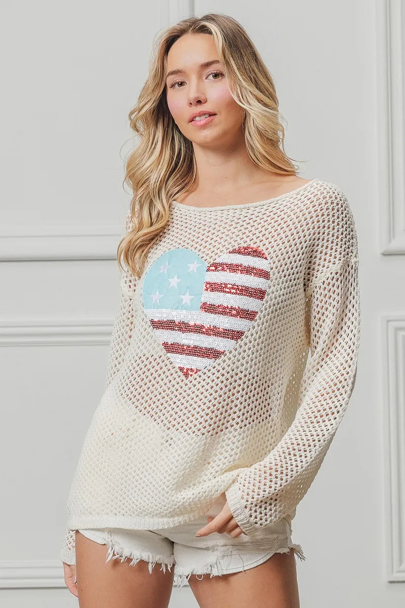 BiBi Sequin American Flag Heart Knit Up 90810546d8d746ee8e4d4ff8676c3601-Max-Origin