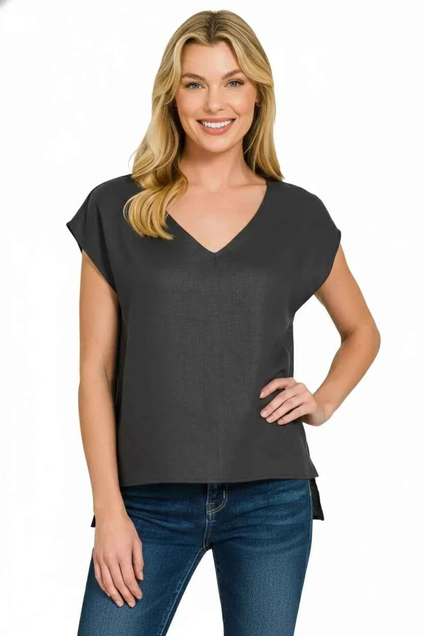 Zenana Linen V-Neck Sleeveless Top 90944b39-1060-4fb7-92da-fb045750fe90-Max-Origin