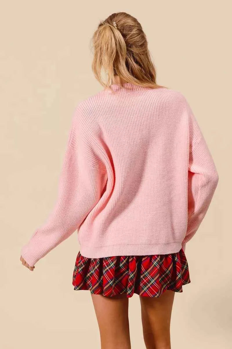 SO ME Merry Christmas Tinsel Lettering Sweater 909ca8088e2342ba9cf56faf89eb11da-Max-Origin
