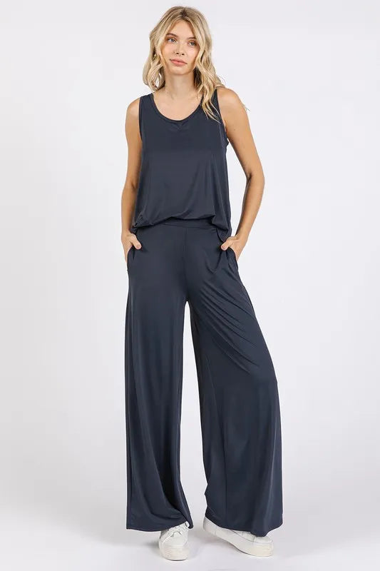 Mittoshop Yoga Air Stretch Elastic Waist Wide Leg Pants Midnight 90a27c60-e124-42b9-be93-053a0b1a4335-Max