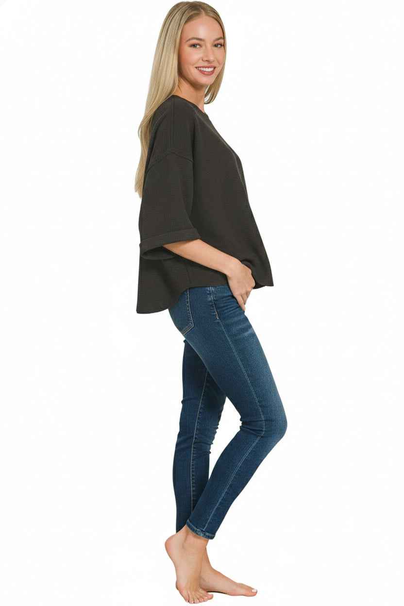 Zenana Double Knit Exposed Seam Curved Hem Top 90cab3d0-a1de-4d7f-9844-18baa44417ec-Max