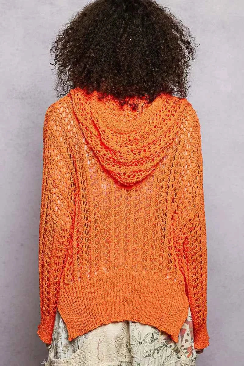 POL Openwork Round Neck High Low Knit Top 90e2fa61-a05d-4f36-89ef-24767689a861-Max-Origin