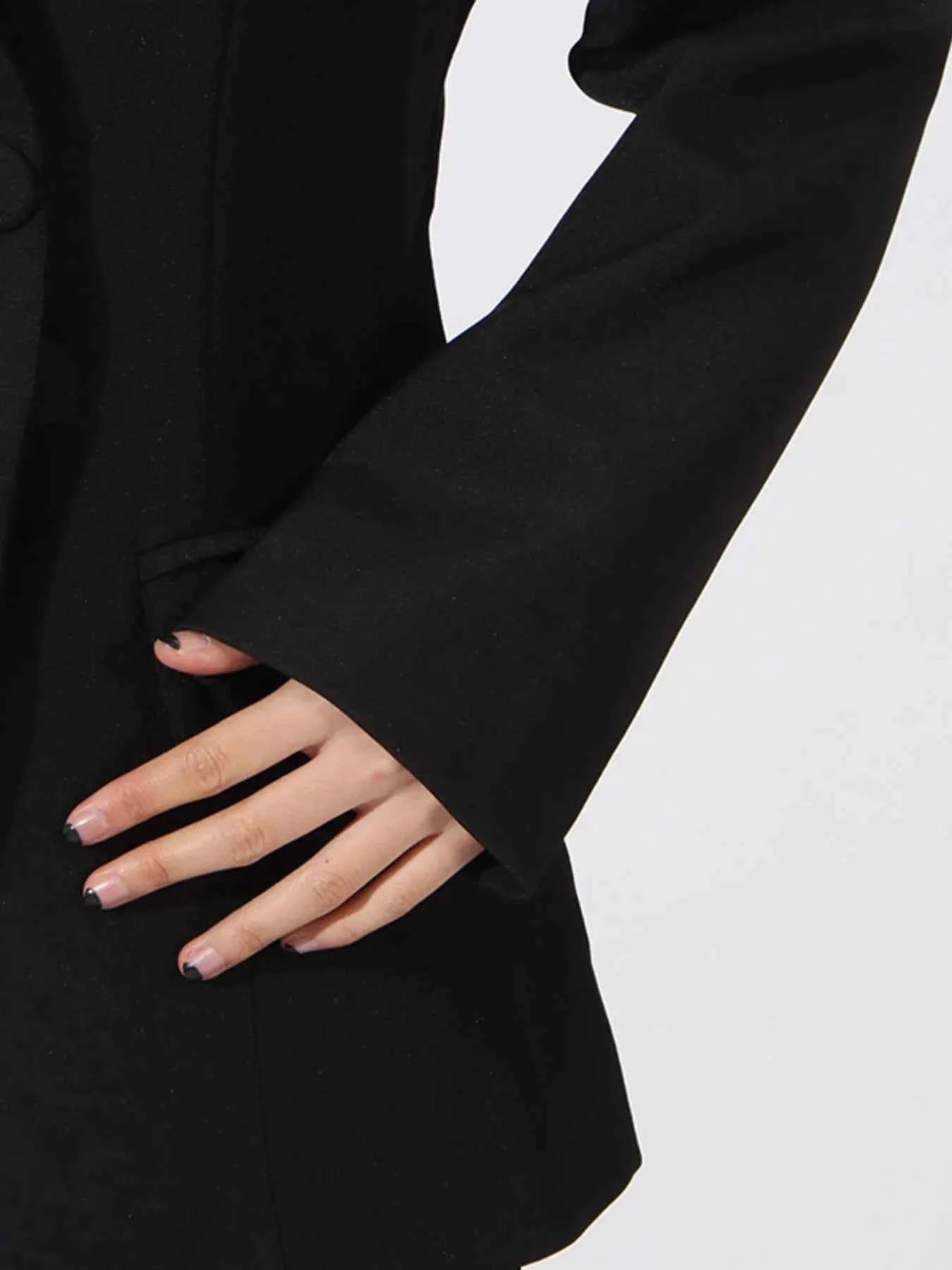 Flower Button Front Long Sleeve Blazer 90fc7d18-03de-403d-b501-9b54406f3d61-Max-Origin