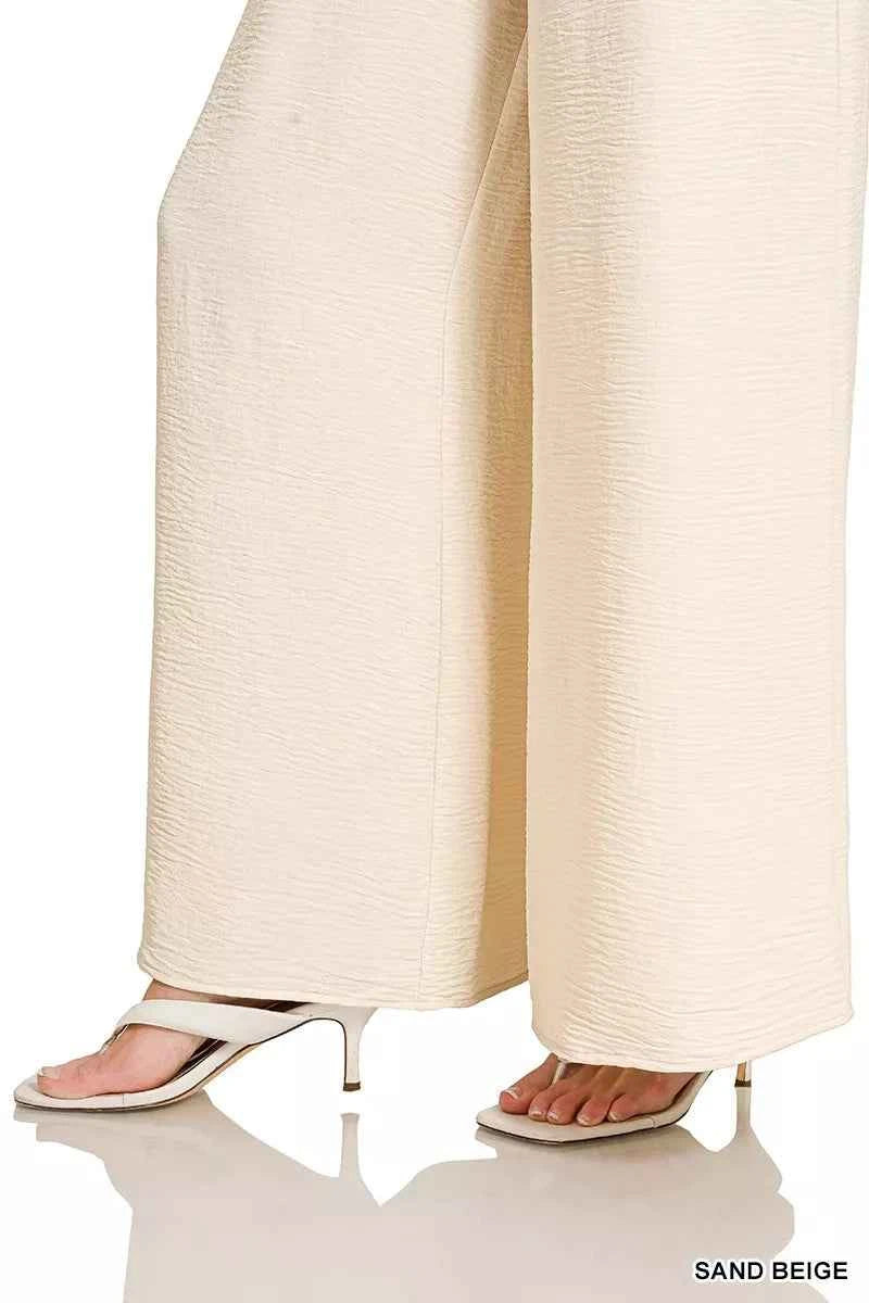Zenana Woven Airflow Elastic Waistband Pants 910cb1ab827149bda16407f32140f6d1-Max-Origin