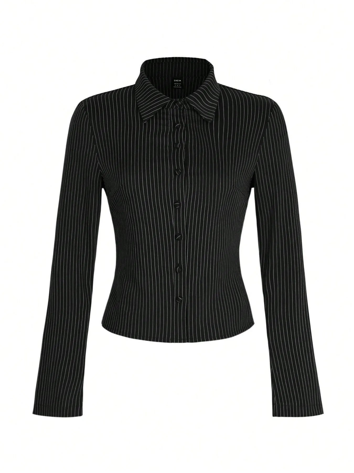 Striped Button Up Long Sleeve Shirt 911c5ce049a940b2bff609c0de27c600-Max-Origin