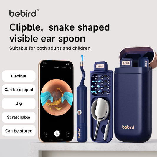 Bebird EarSight Plus Earwax Removal Tool Ear Canal Cleaner, Equipped With A Camera For Ear Nose Throat Examination. 912028ab-c6bb-4a4d-adb4-27dac52de682