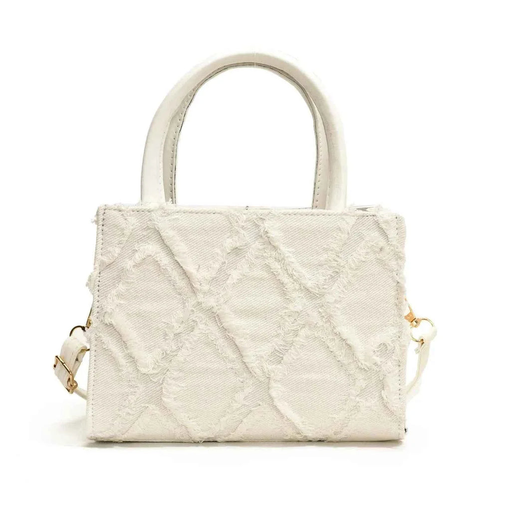 Diamond Pattern Fringe Edge Tote Bag 917172d260434eb48df9f0d930a5d538-Max-Origin