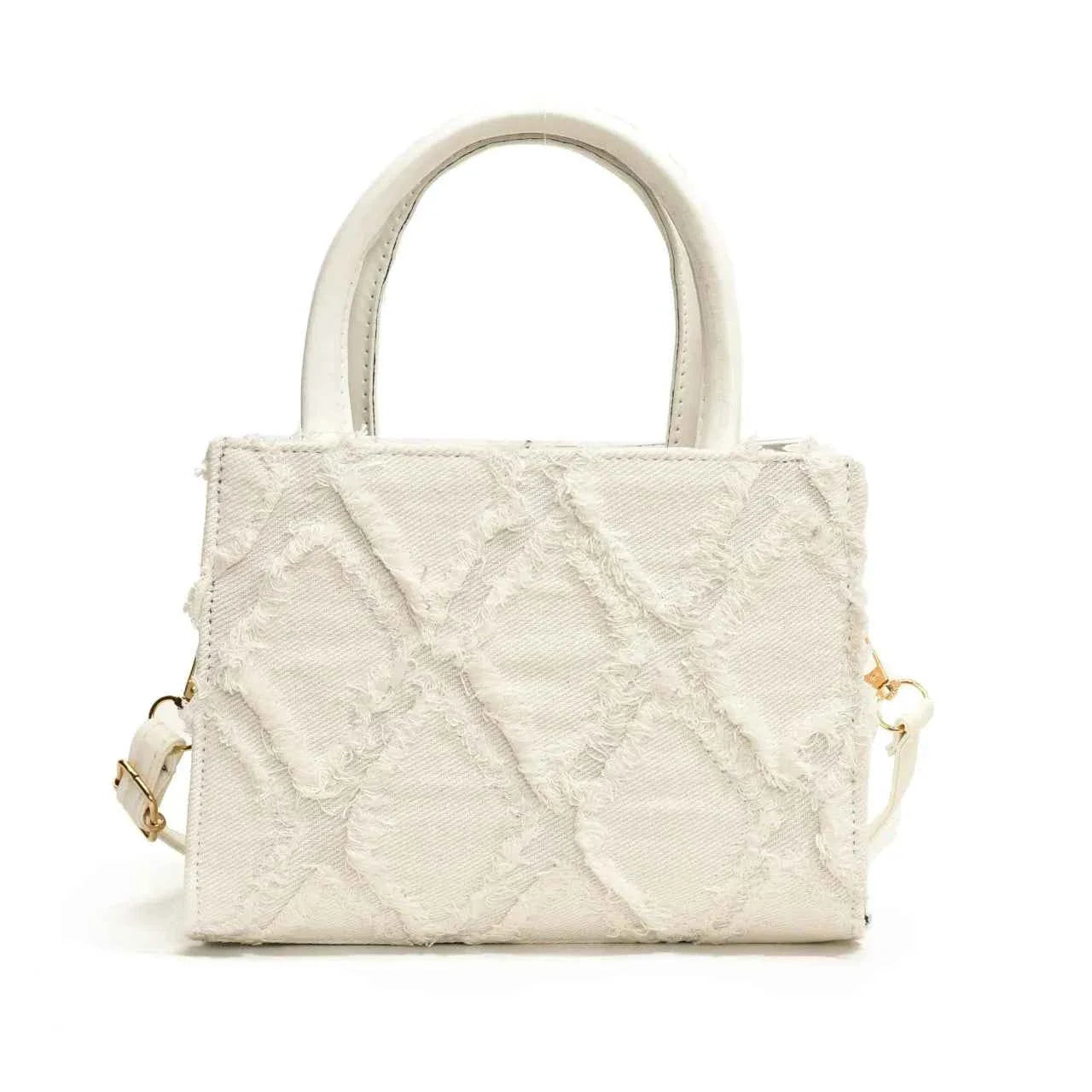 Diamond Pattern Fringe Edge Tote Bag 917172d260434eb48df9f0d930a5d538-Max-Origin