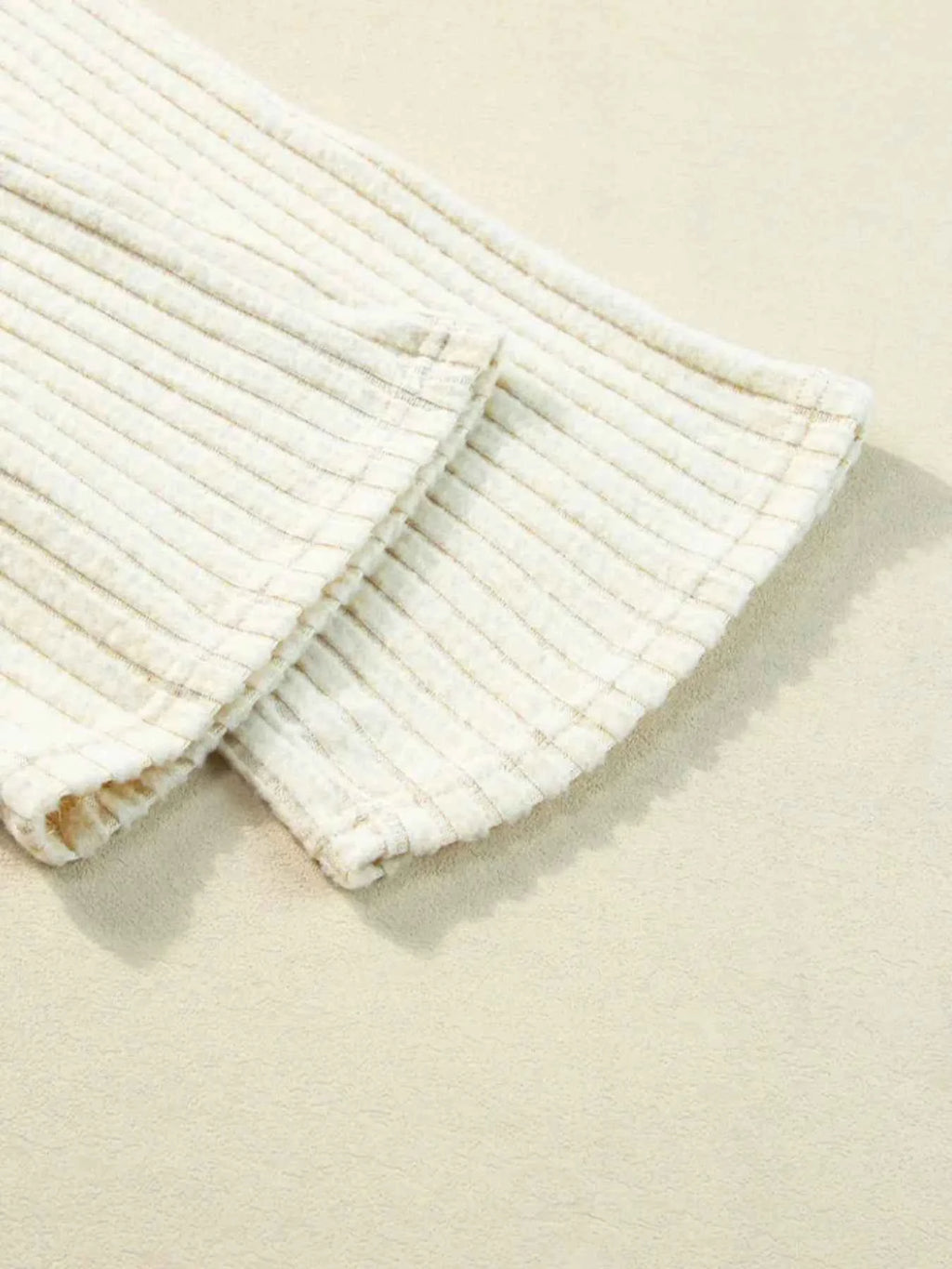 Ribbed Knit V-Neck Top and Pants Lounge Set 917d39a1855c4188bb2a3d746acd620a-Max-Origin