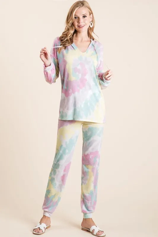 BiBi Tie Dye French Terry Casual Pants 918c2f545c0e42ec8358d5fc05cfa758-Max-Origin