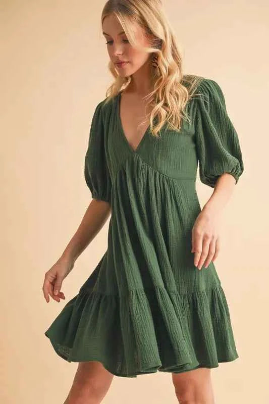 Aemi+Co Tied Back Ruffled Short Sleeve Mini Dress 918d003129094bef8604925386482671-Max-Origin